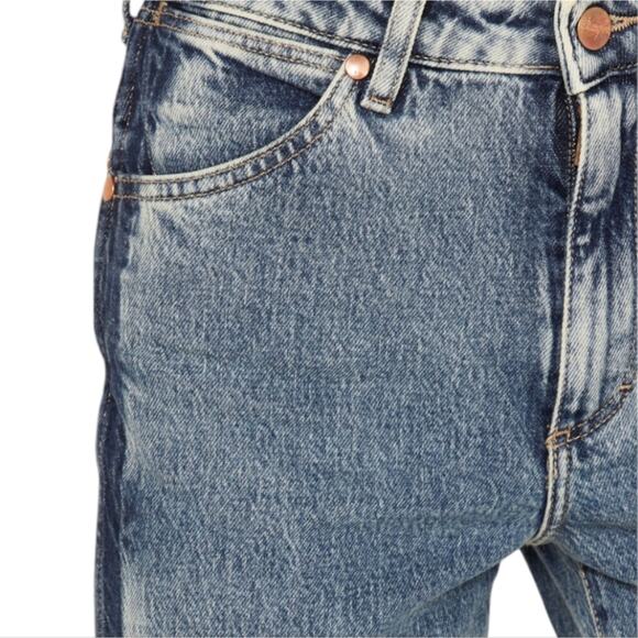 Wrangler Women's Two Tone Color Block High Rise Westward Bootcut Jeans Blue - Picture 7 of 16